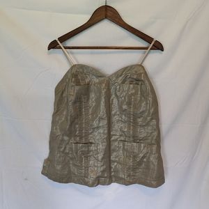 Metallic Beige Fancy Tank EUC